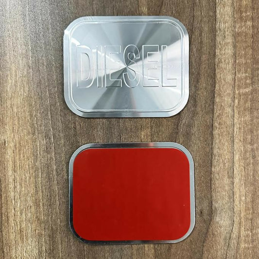 Self-Adhesive Aluminium Universal Tank Sticker Decal Fuel Badge Sign for All Cars