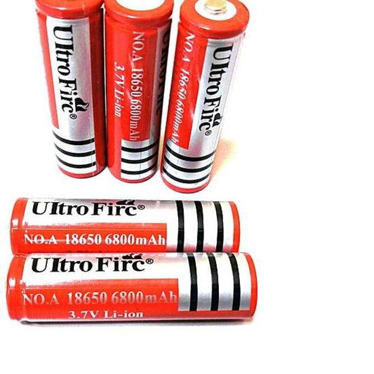 UltraFire 3.7V li-ion 18650 Rechargeable BRC Lithium Battery Batteries With Protection Board- 2 pieces