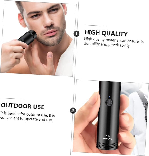 Rechargeable Portable Shaver, USB Electric Shaver, Mini Handheld Razors, Hair Removal Device, Mustache and Beard Trimmer