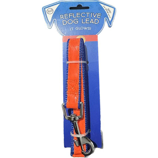 World Of Pets Reflective Safe & Secure Dog Lead - It Glows!