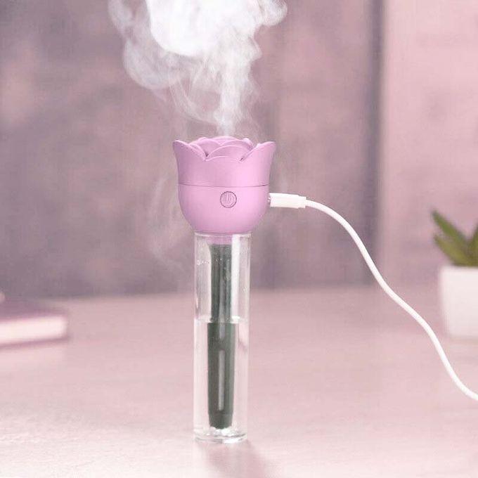 USB Rose Shaped Ultrasonic Humidifier Car Office Home Use Portable Mist Maker