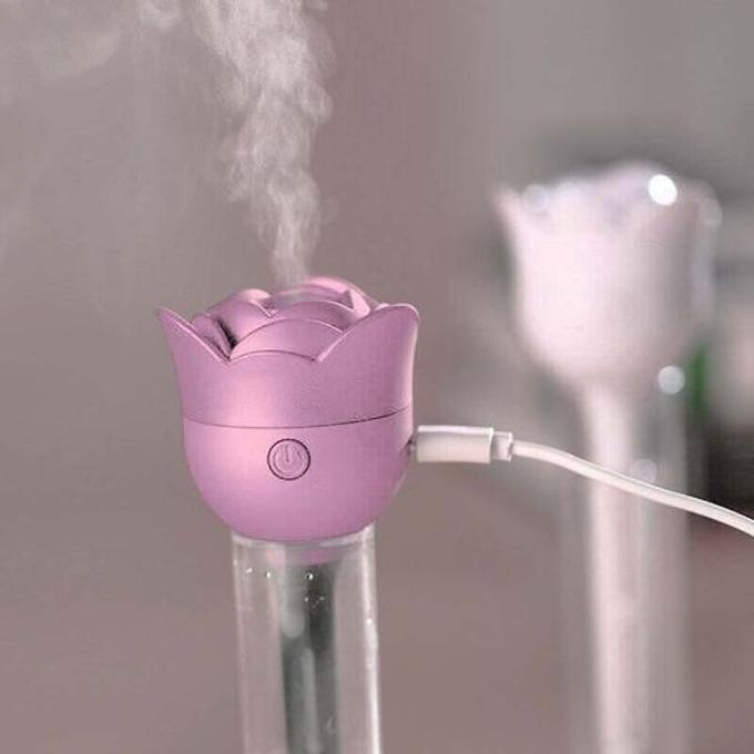 USB Rose Shaped Ultrasonic Humidifier Car Office Home Use Portable Mist Maker