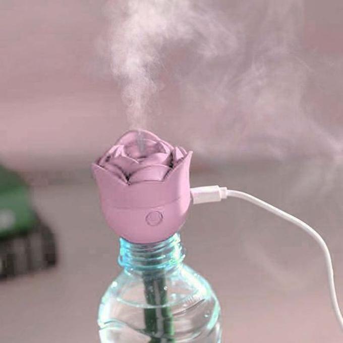 USB Rose Shaped Ultrasonic Humidifier Car Office Home Use Portable Mist Maker