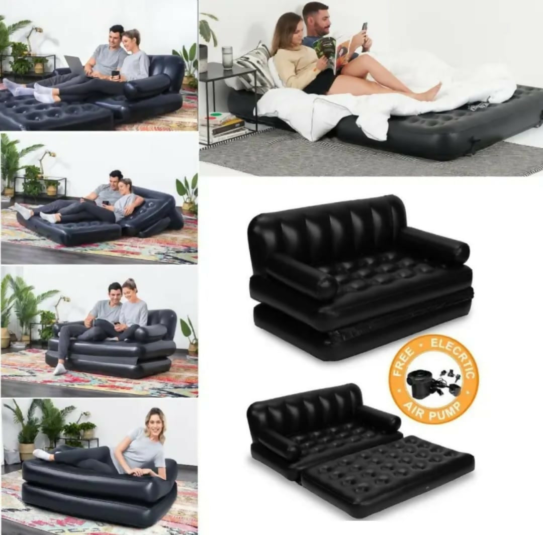 2 seater Bestway inflatable pullout sofa with manual pump