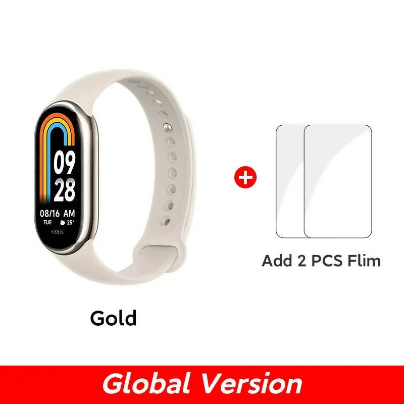 Global Version Xiaomi Smart Band 8 Blood Oxygen Monitor 1.62'' AMOLED Screen 16 Days Battery Life