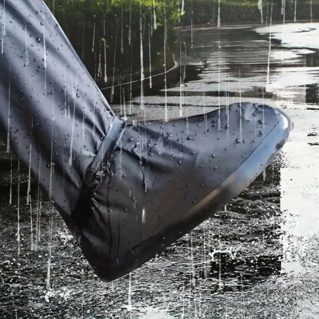 Water Resistant Reusable Rain Shoe, Foldable Thickened And Sturdy Shoe Cover, Rainproof Boot Cover