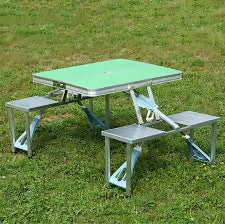 Picnic table with chairs