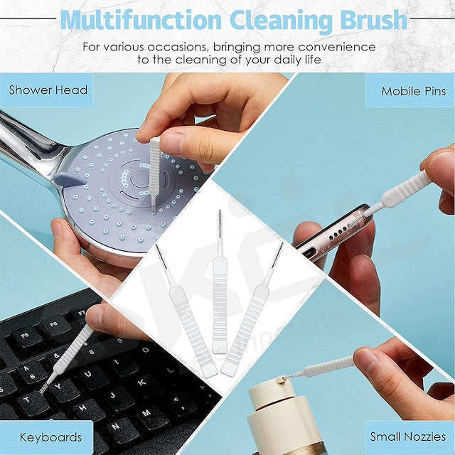 Shower Head Cleaning Brushes, Washing Anti-clogging Small Brushes, Pore Gap Cleaning Brushes, Shower Pin Brush - 10 Pieces