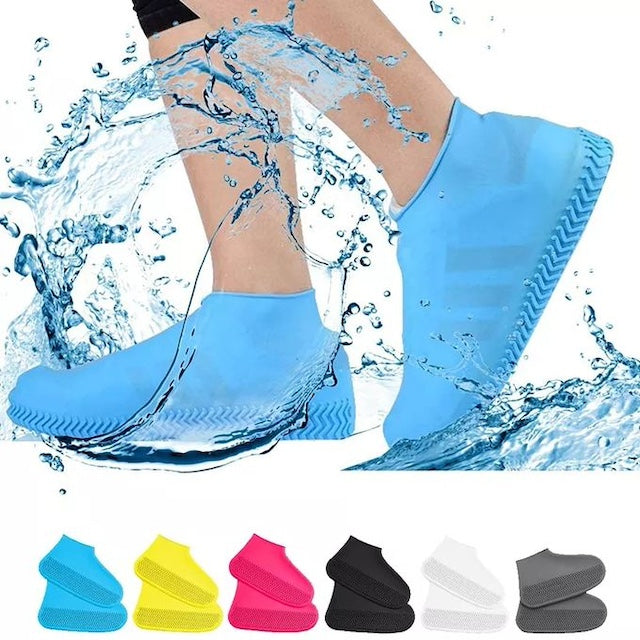 Thickened Unisex Silicone Shoe Cover, Waterproof Slip-Resistant Shoe Protector, Durable Reusable Shoe Covers