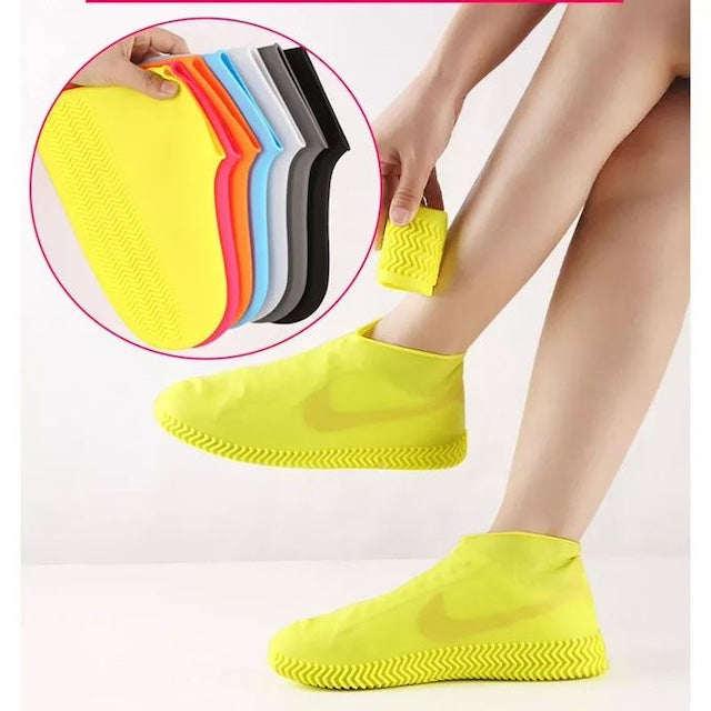 Thickened Unisex Silicone Shoe Cover, Waterproof Slip-Resistant Shoe Protector, Durable Reusable Shoe Covers