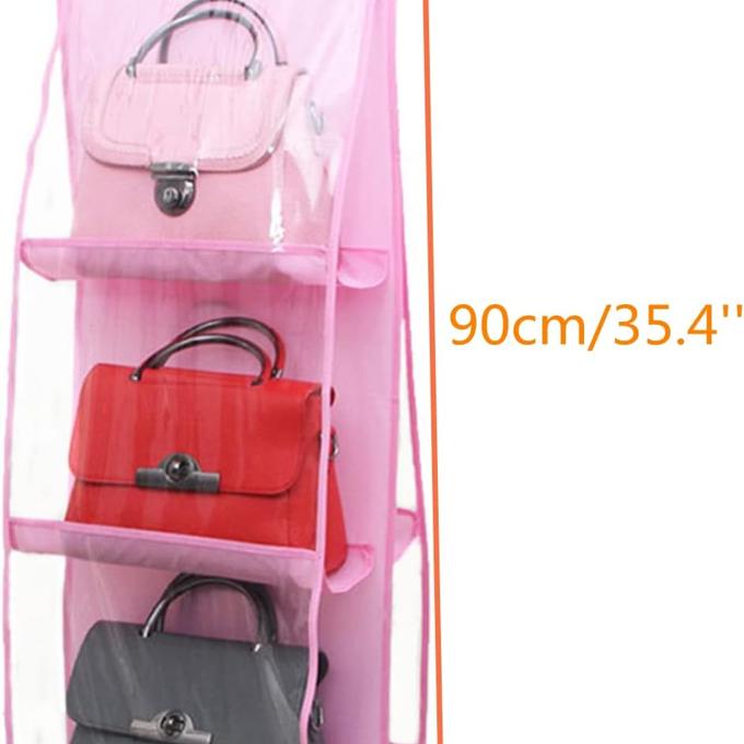 6 Layer Hanging Handbag Wardrobe Storage Organizer