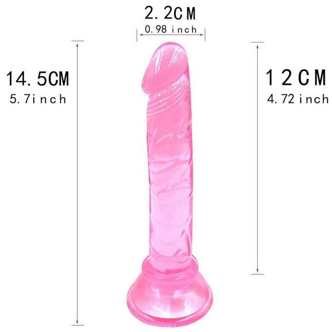 Small Dildo Anal Soft Penis Slim Beginner Women Masturbation G Spot Massager Sex Toy