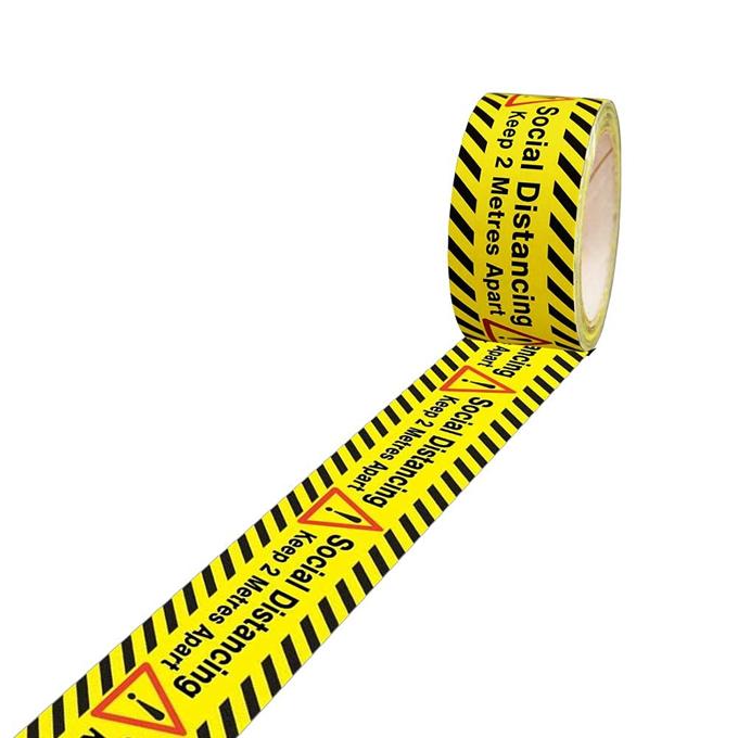 33 Metres Social Distancing Printed Tape - Keep 2 Metres Apart - Essential For Safe Workplaces