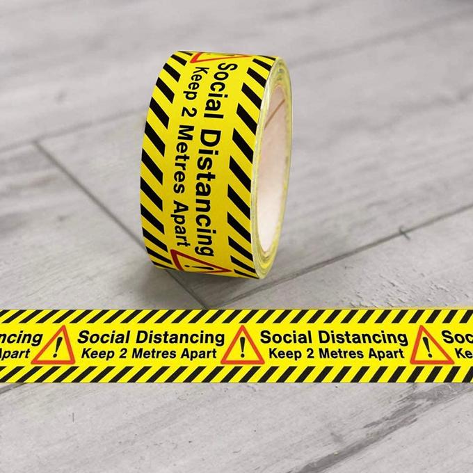 33 Metres Social Distancing Printed Tape - Keep 2 Metres Apart - Essential For Safe Workplaces