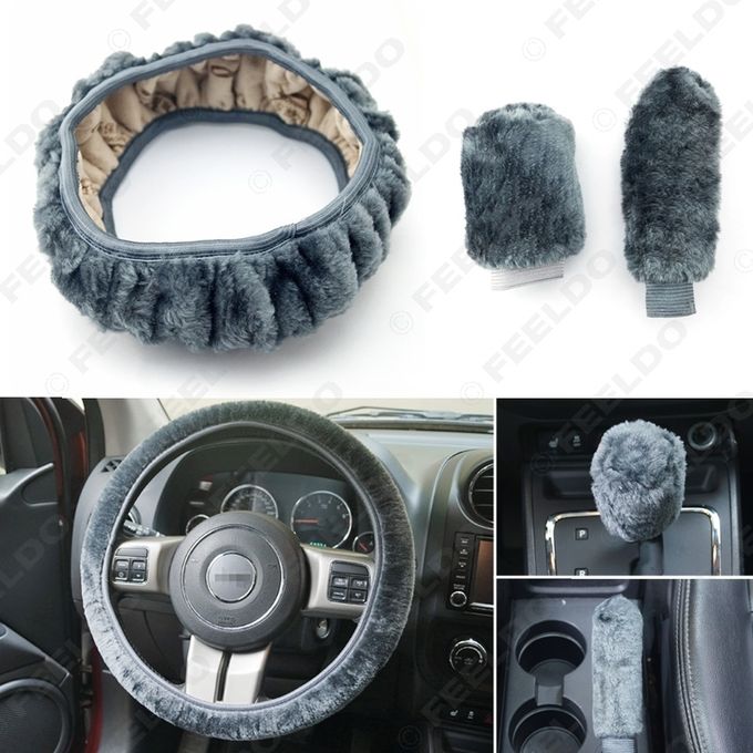 3pcs Set Soft Gear Shift Hand Brake Grips Cover