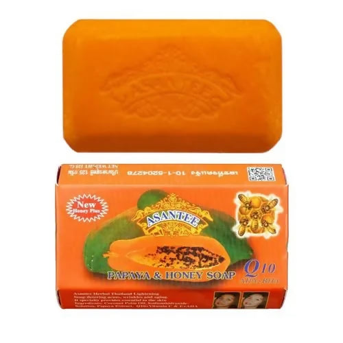 Asantee Papaya And Honey Whitening Anti Acne Soap - 125g