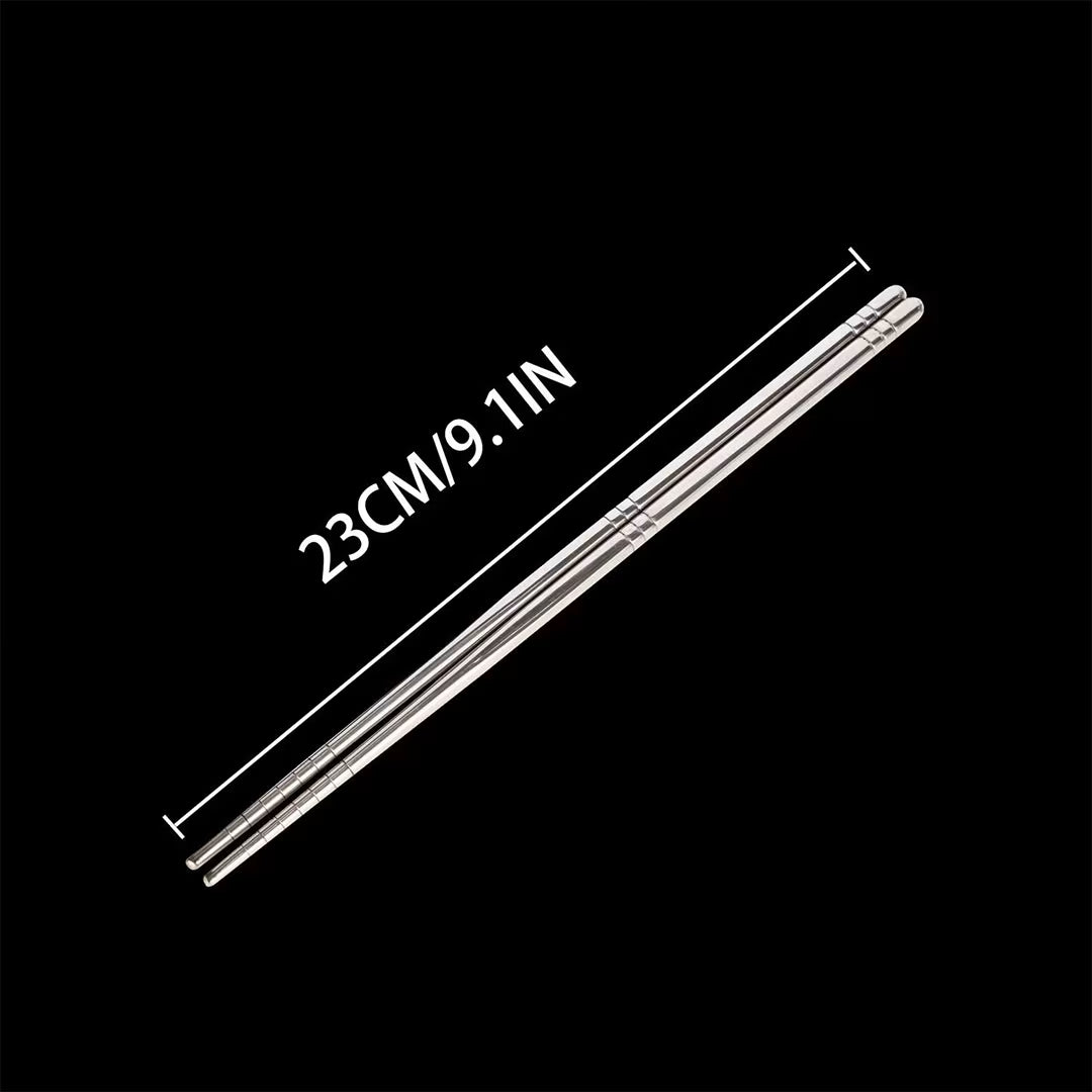 23cm Reusable S/Steel Chopsticks