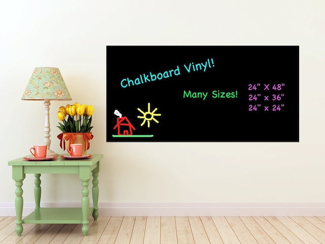 Waterproof Wall Sticking Blackboard, Wall Chalk Board Sticker for Kids, Removable Blackboard Wall Sticker, 5pcs Multicolour Chalks