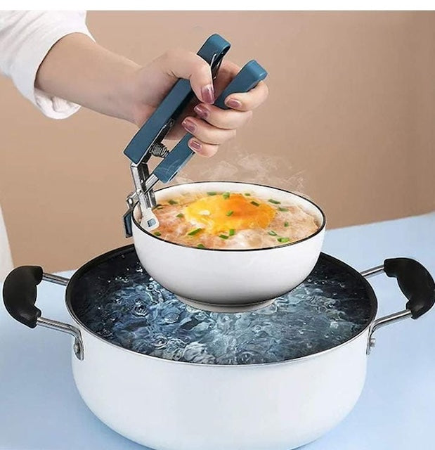 Sufuria Gripper, Gripper Clips, Silicone Pot Holder, Heat Resistant Silicone Cooking Gripper for Moving Hot Plate or Bowl