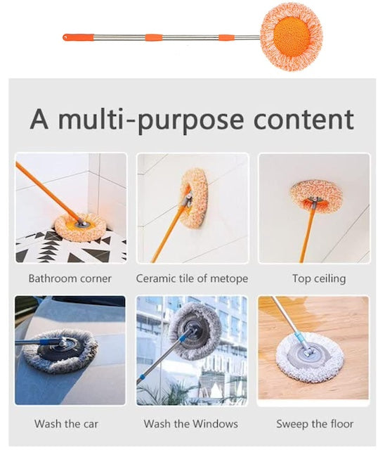 Sunflower Mop, 360° Rotatable Adjustable Cleaning Mop, New Extendable Wall Cleaning Mop, Mop Walls and Ceilings