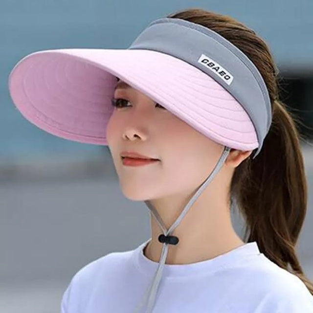 Sun Visor Hats, Women Summer Sun Visor Wide-brimmed Hat, Beach Hat, Adjustable Protection Female Cap Beach Hat