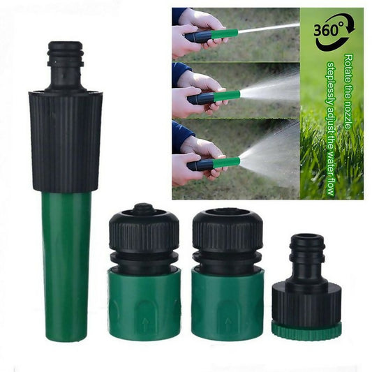 4pcs Set Adapter Hose Connector Pipe Tube Irrigation 1/2 High Pressure Plastic Quick Connect Garden