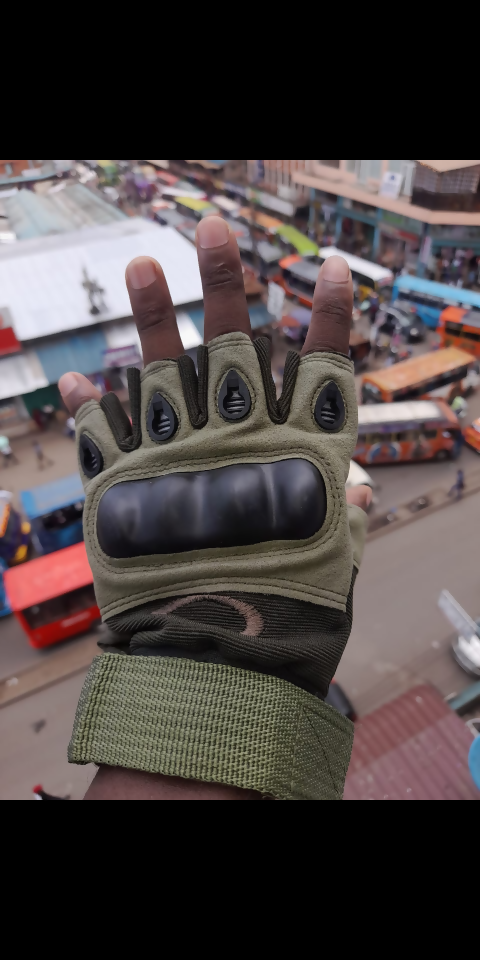 Tactical gym or cycling half finger gloves