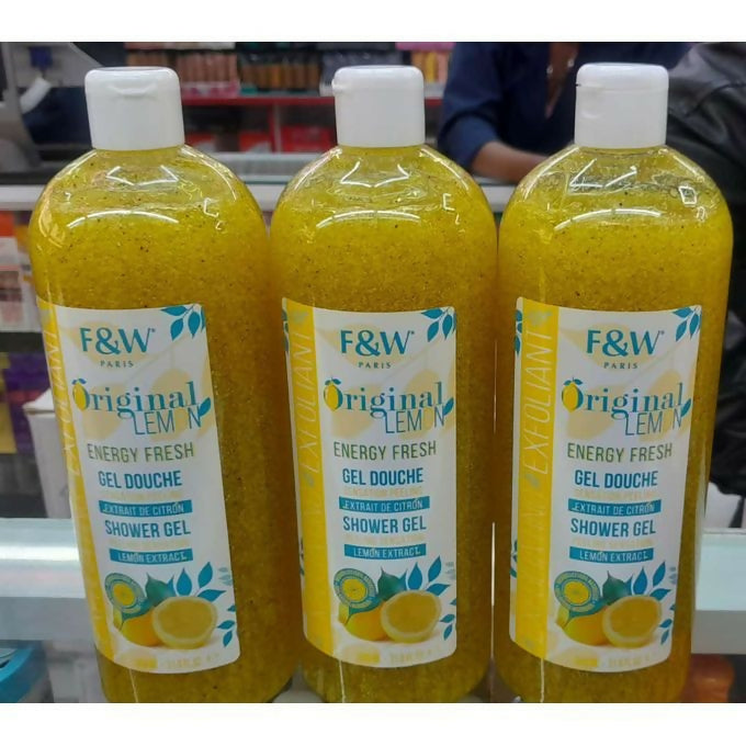 Fair & White Douche Exfoliating Exfoliant Lemon Shower Gel