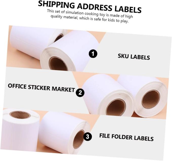 Thermal Shipping Labels 4 x 6 Inch Direct Printing Waterproof Roll A6 Waybill Self-Adhesive Paper - 500 Pieces