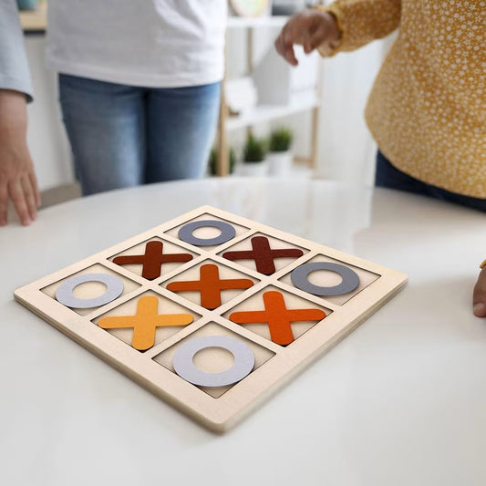 Wooden Tic Tac Toe Board Game