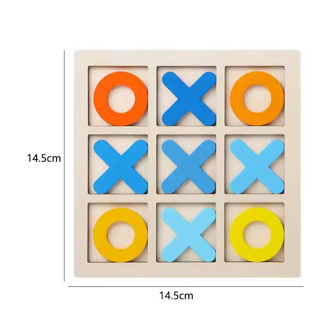 Wooden Tic Tac Toe Board Game