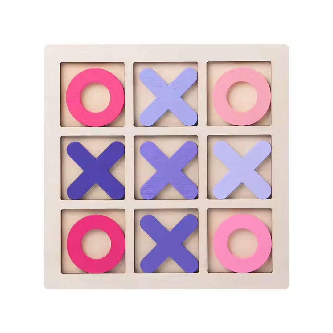 Wooden Tic Tac Toe Board Game