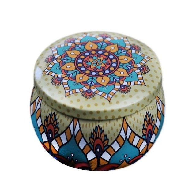 Lovely Mini Tin Candy Box Gift Jewelry Tin Box Cookie Candy Tea Storage Round Drum Tinplate, Flowers Tea Caddy Receive Box