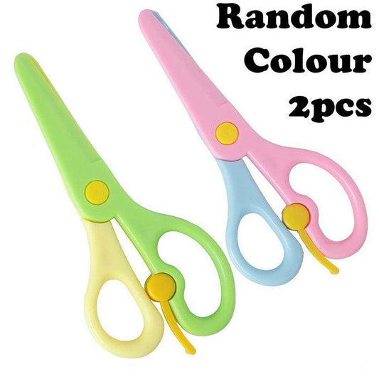 2 Pack Toddler Kids Plastic Safety Scissors For Children Craft