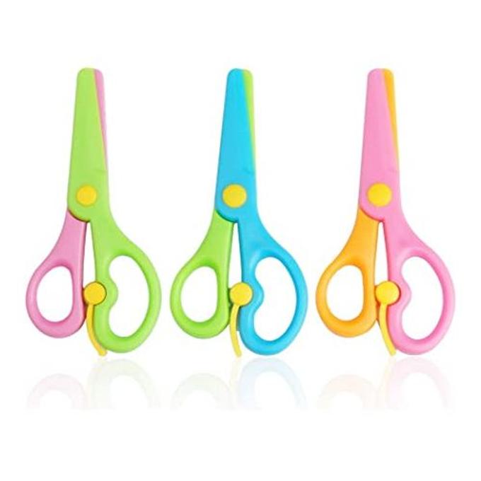 2 Pack Toddler Kids Plastic Safety Scissors For Children Craft