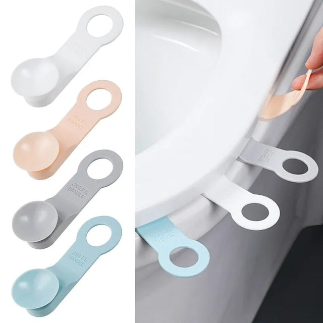 Toilet Seat Lifter, Toilet Handle, Toilet Lid Straps, Self Toilet Seat Cover Handle, Toiletries Lifting - 2 Pieces