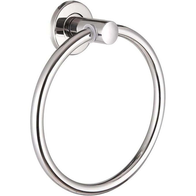 Towel Ring Holder Stainless Steel Hand Hanger Round Wall Mounted Hotel Chrome