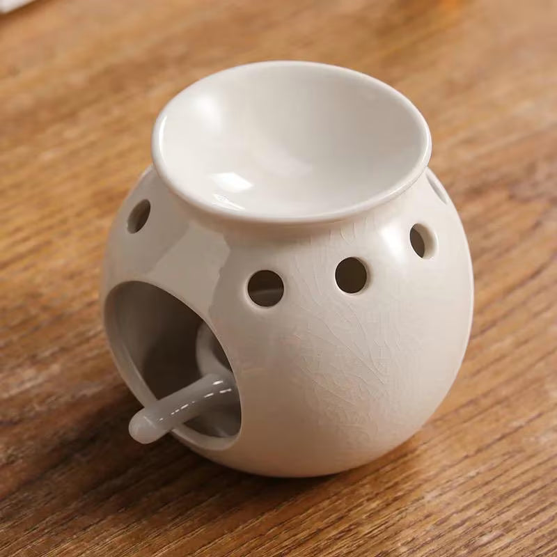 White Ceramic Essential Oil Burner