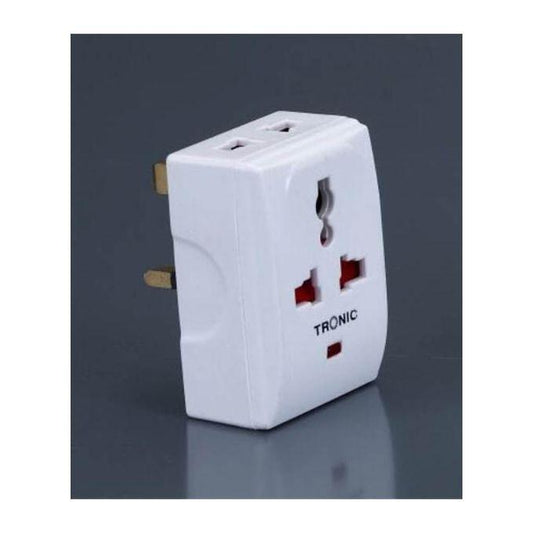 Tronic UK universal Multi-Plug adapter 13A plug 250V Multi-function Travel Converter EU / UK / US / AU Interfaces