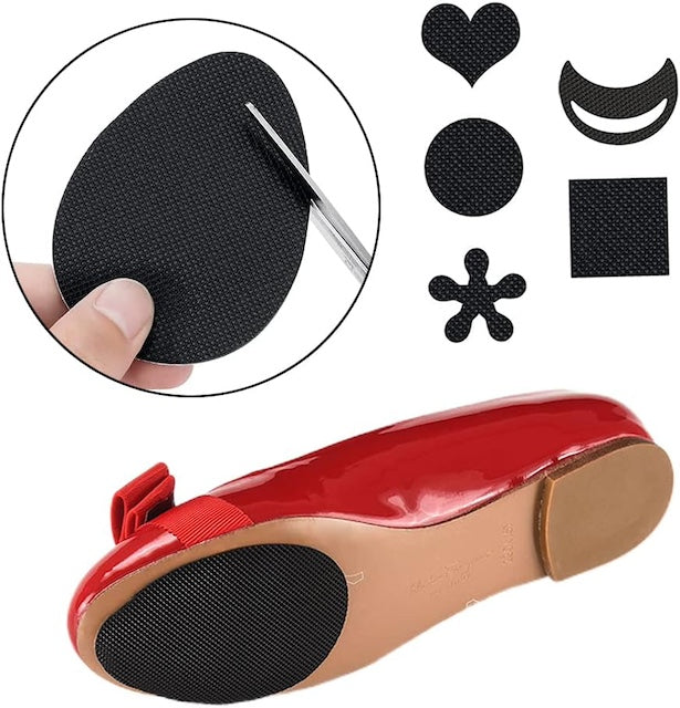 Two Piece Sole Bottom Antiskid Patches, Non-Slip Sole Pads, High Heels Sole Stickers, Noise Reduction for Shoes and High Heels