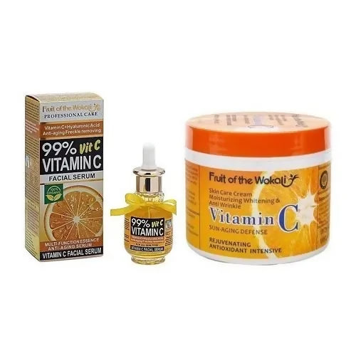 Wokali Vitamin C Facial Serum + Vitamin C Cream