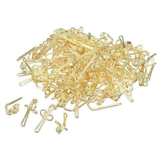 100 Pieces Brass Curtain Hooks