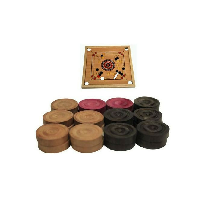 King Professional Wooden Carrom Men (Coins) Durable Set