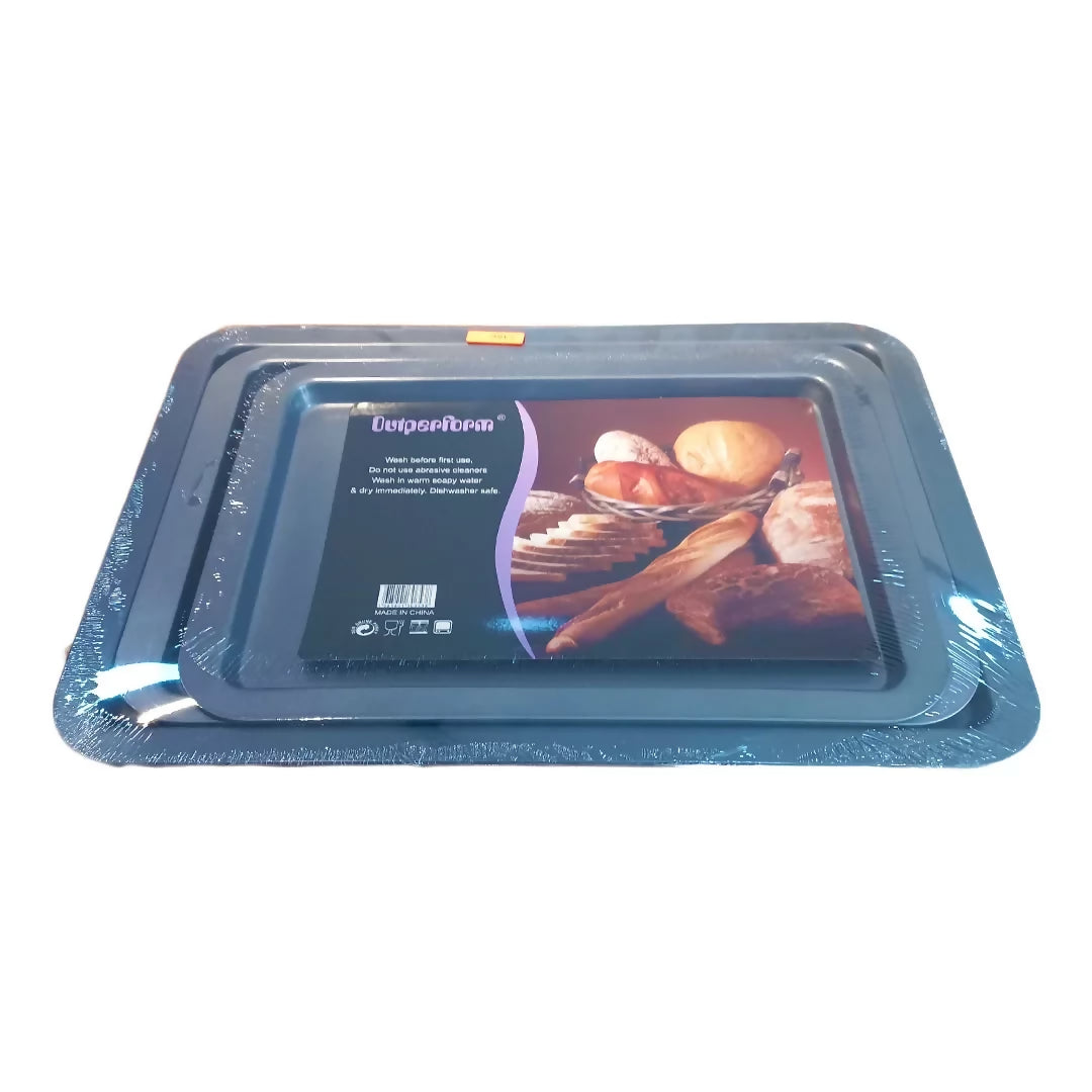 3pc Shallow Nonstick Baking Tray Set