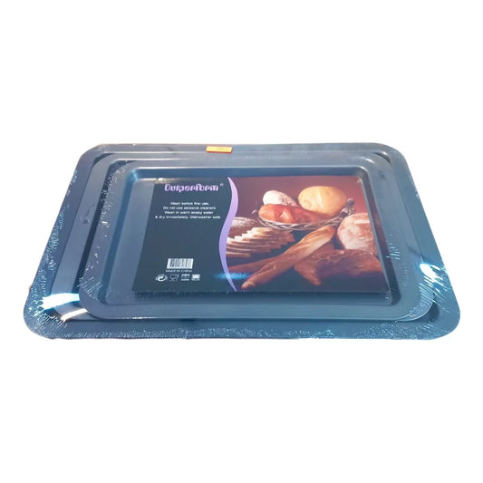 3pc Shallow Nonstick Baking Tray Set