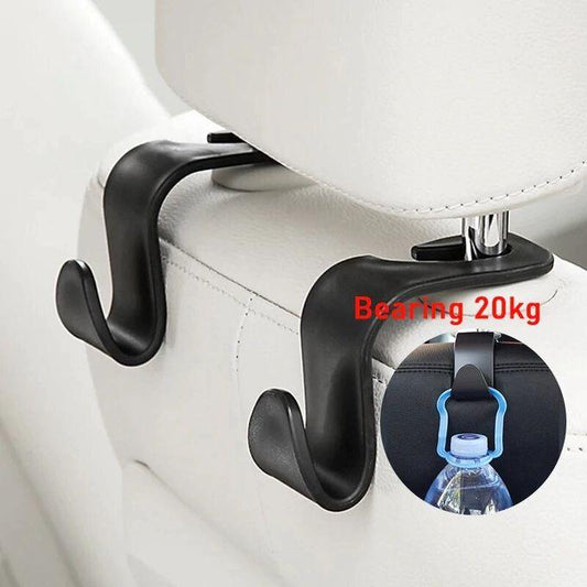 2pcs Universal Car Seat Back Hook Portable Hanger Holder, Vehicle Seat Headrest Hanger