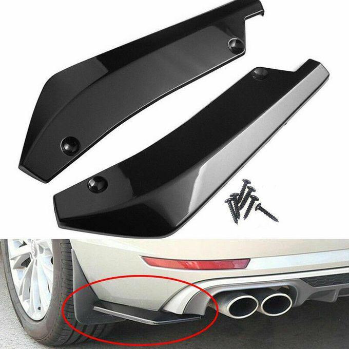 Universal Car Rear Bumper Fin Canard Splitter Diffuser Valence Spoiler Lips Body Kit Sport - 2 pcs