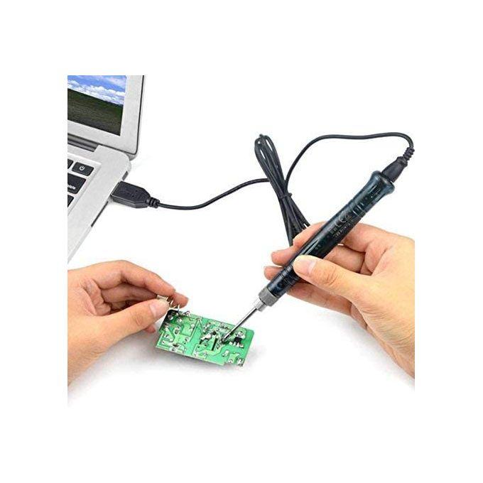 Professional USB Soldering Iron Portable Pen 5V 8W Mini Tip Touch Switch Electric Powered Soldering Station Welding Equipment Tools For Various Repair