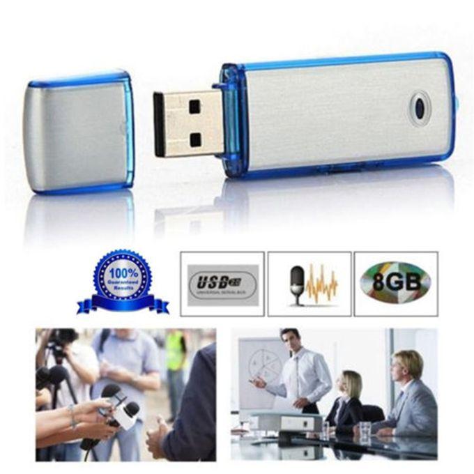 8GB Mini USB Disk Spy Voice Recorder upto 150 Hours, 2 in 1 Combination of 8GB Memory Stick + Voice Recording