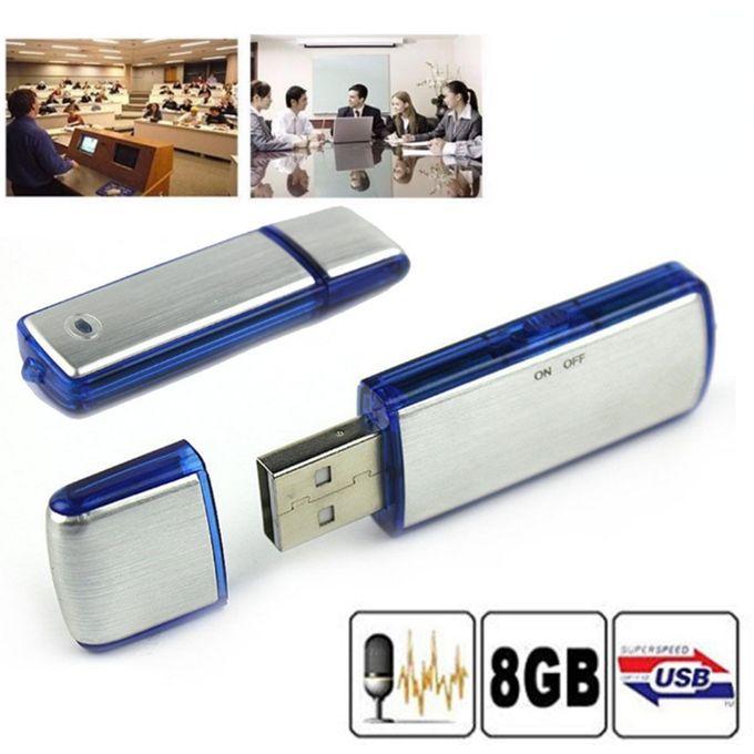 8GB Mini USB Disk Spy Voice Recorder upto 150 Hours, 2 in 1 Combination of 8GB Memory Stick + Voice Recording